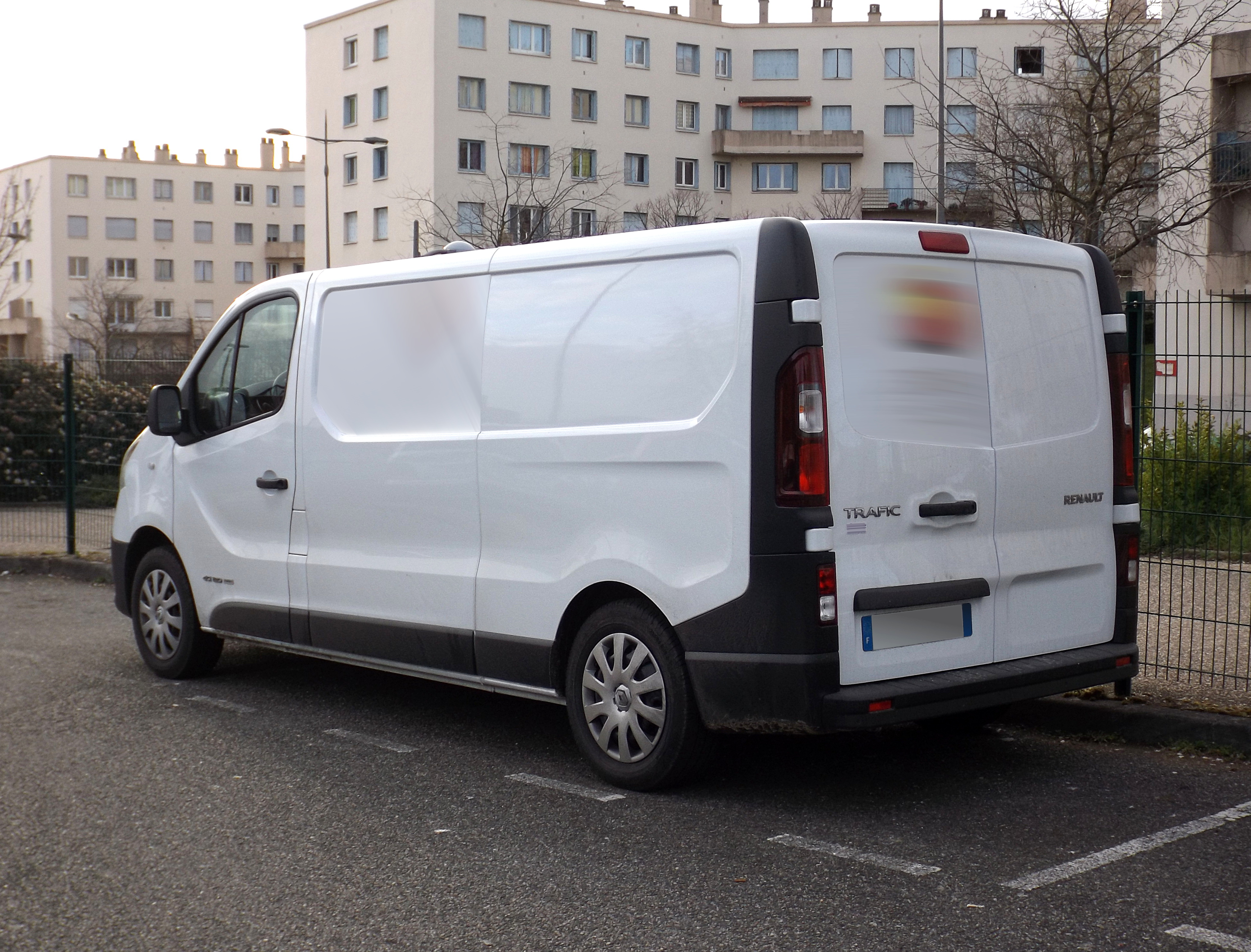 Security labels on transit vans